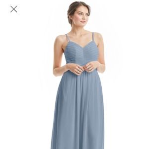 Azazie Paola Dress Dusty Blue